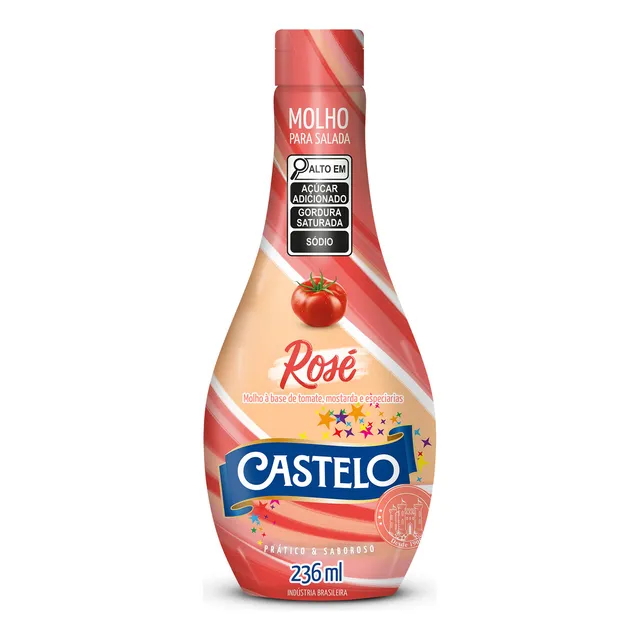 Molho para Salada Rosé Castelo Squeeze 236ml