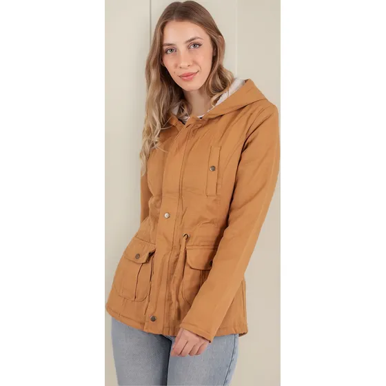 Campera Mujer Talles Grandes Especiales Parka Con Piel  