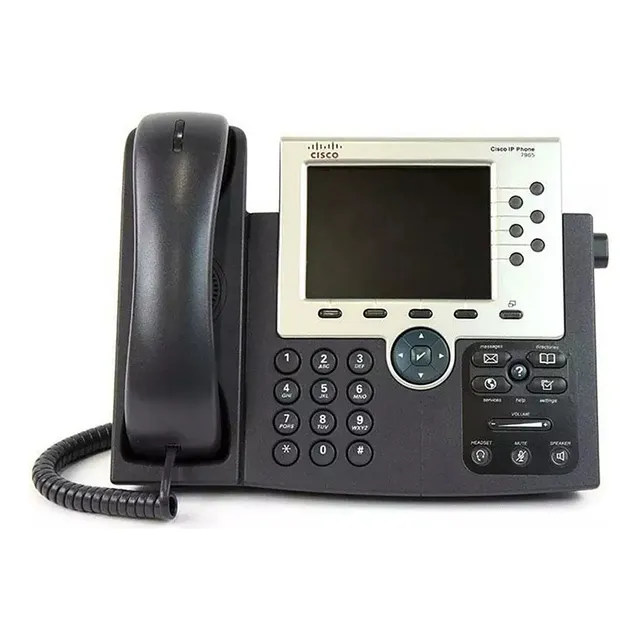 Telefone Ip 7965g Poe Tela Lcd Colorida 6 Linhas Cisco