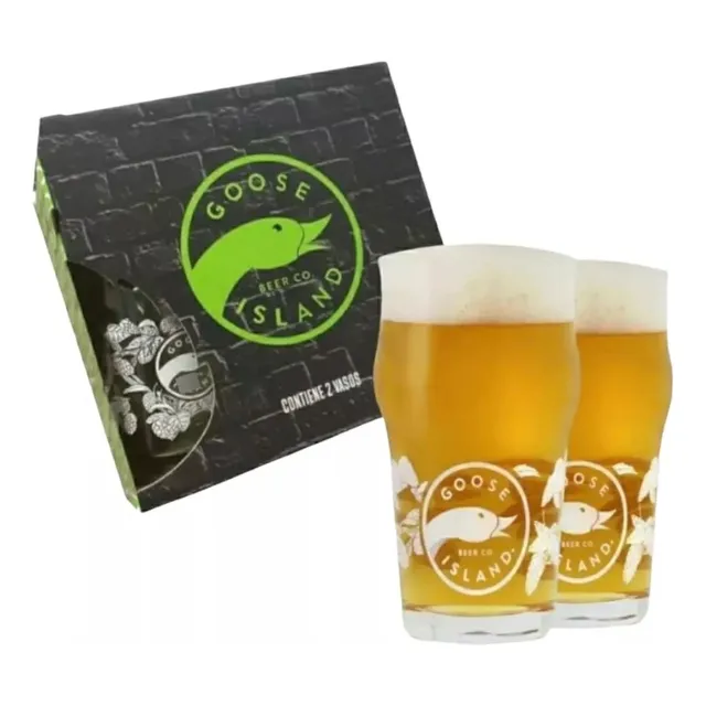 Packx2 Vasos Goose Island En Gift Pack (en Total 4 Vasos)