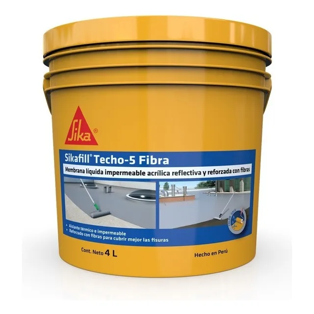 Membrana Impermeabilizante Sikafill Techo-5 Fibra 4 L