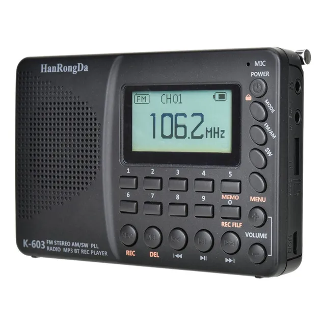 Radio Digital Bluetooth Am Fm Sw Grabadora De Grabación De B