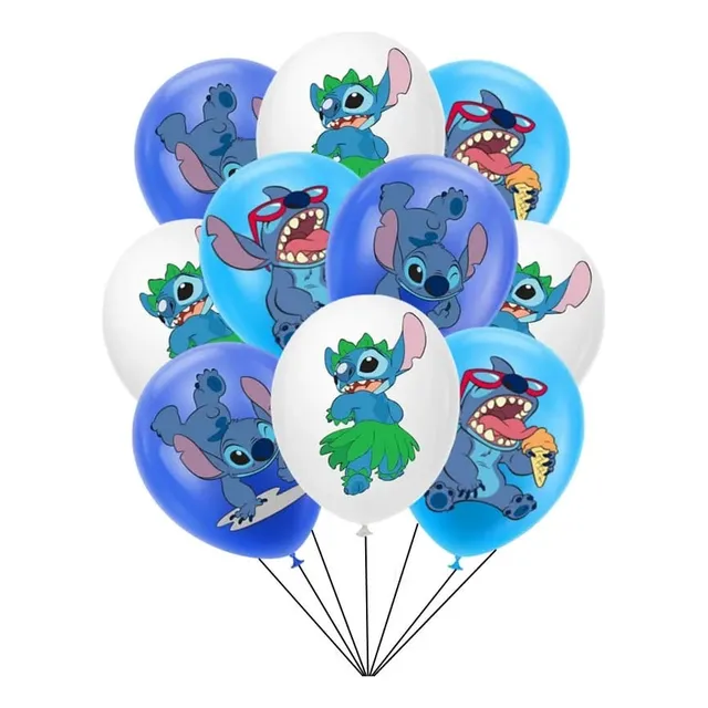 Set De 12 Globos Latex Para Fiesta Diferentes Diseños 