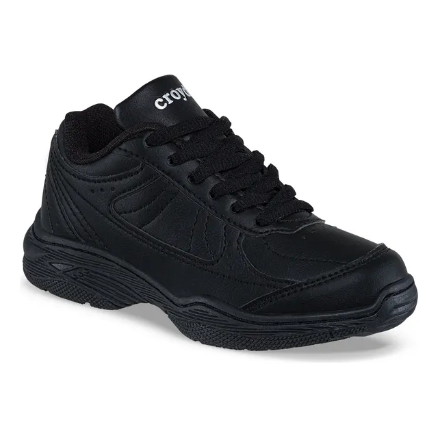 Zapatos Colegial 10 New Negro Para Niño Y Niña Croydon