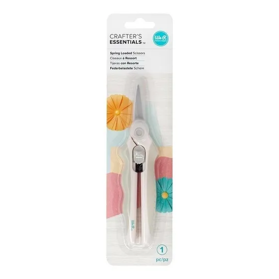 Tesoura De Ponta Fina Com Mola Spring Scissors Wer 662908