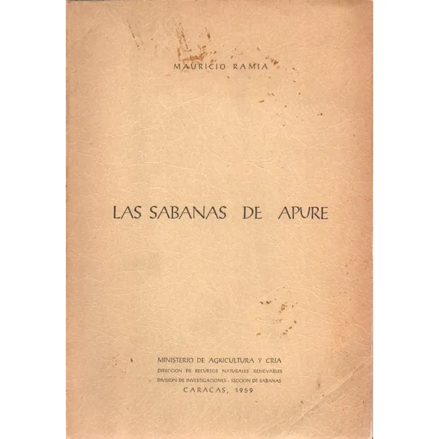 Las Sabanas De Apure Mauricio Ramia Mac Caracas 1959