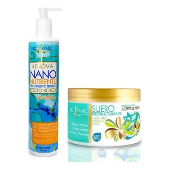 Kit Nano Nutriente + Suero Argan Reestructurante Nekane