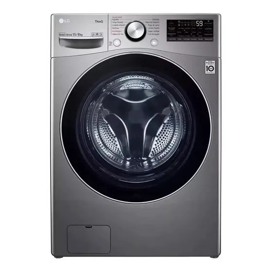 Lavasecarropas LG Wd14vvc4s6 14 Kg / 8kg Inoxidable Amv