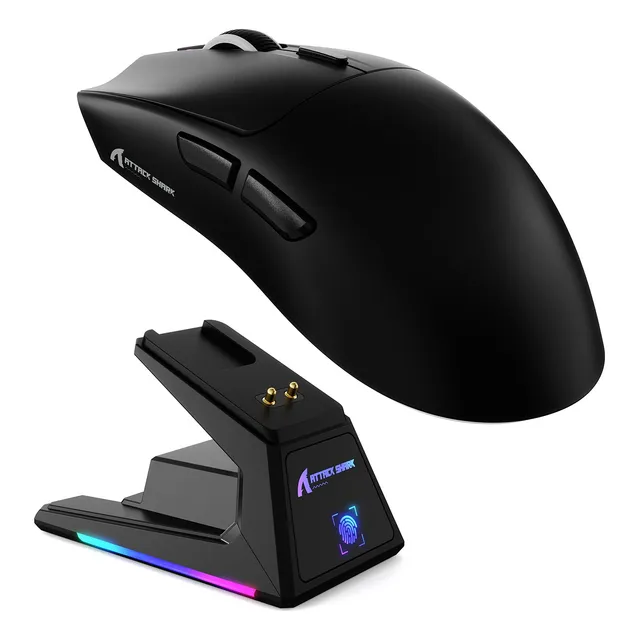 Ratón Inalámbrico Para Juegos Attack Shark X1 Con Base De Ca