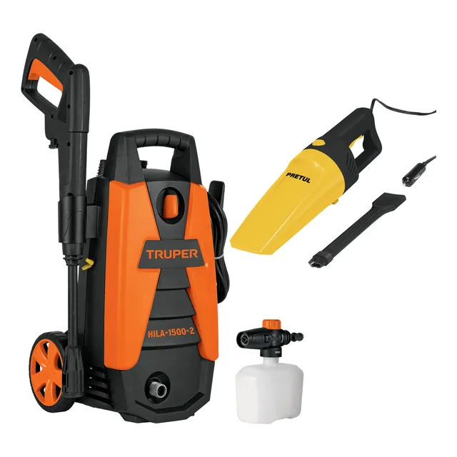 Hidrolavadora 1500psi, Hila-1500-2, +  Aspiradora, Truper