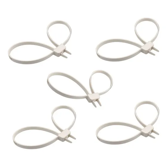 Kit 05 Algemas Descartáveis Duplas Bélica  / Branco