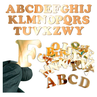 2 Alfabetos Completo 3cm Altura Acrílico Espelhado 52 Letras 2 Alfabetos Completo 3cm Altura Acrílico Espelhado 52 Letras