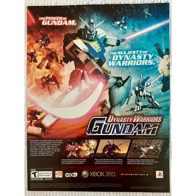 Anuncio Vintage Original Dynasty Warriors Gundam - Ps3 Xbox