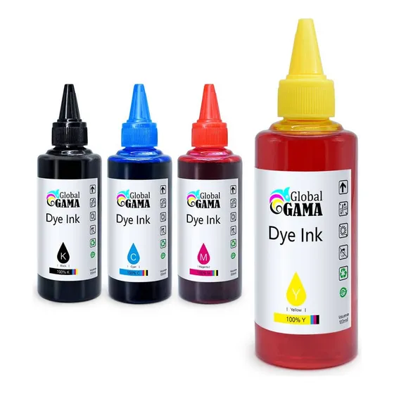 Pack De 4 Tintas 100ml Para Impresora Epson