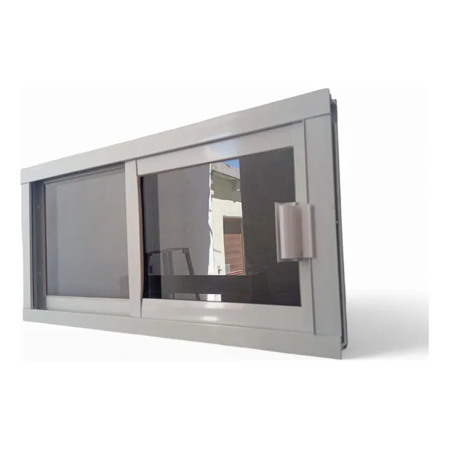 Ventana De Aluminio 30x50cm Con Mosquitero Fijo