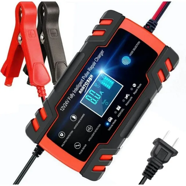 Cargador  Inteligente  De Batería 12v Y 24v  