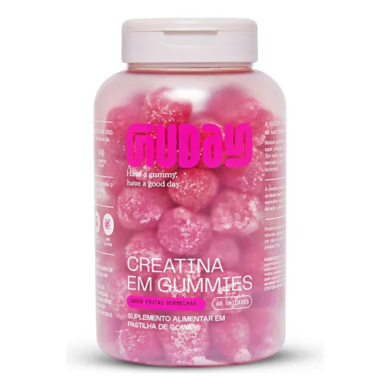 Creatina Monohidratada Em Gummies 60 Un Saborosas - Guday Sabor Frutas vermelhas