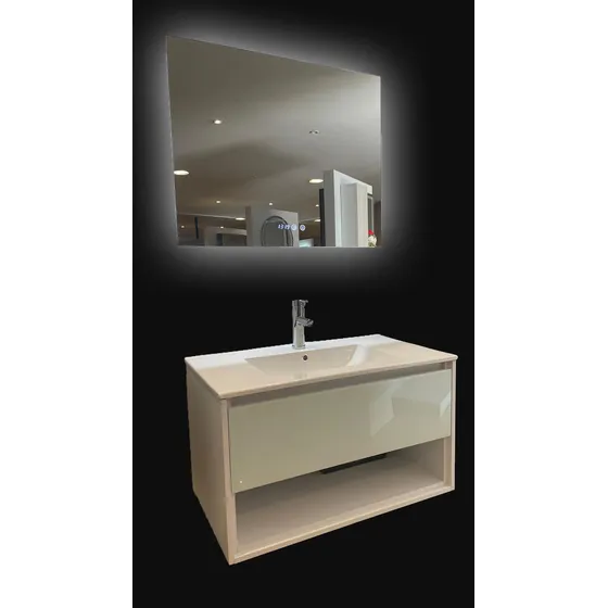 Conjunto Completo: Mueble De Baño De 80cm. Modelo Bonaire