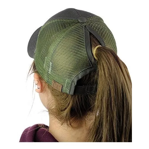 Ponycap Desordenada Alta Bun Ponytail Ajustable Gorro G6vth