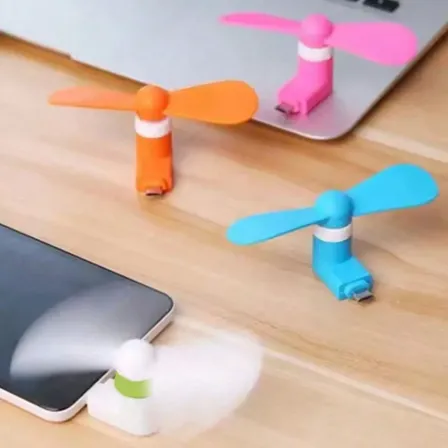 Mini Ventilador Usb C Para Celular Portátil Negro