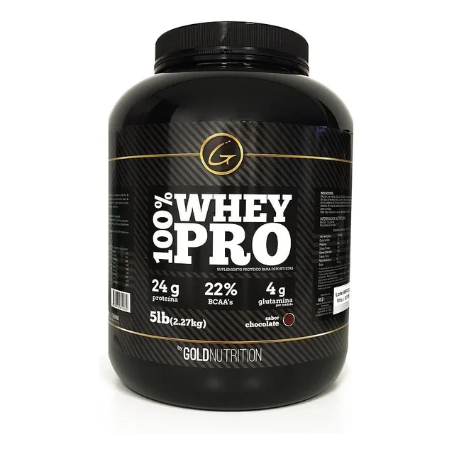 Proteína - 100% Whey Pro 5lb - Gold Nutrition Sabor Natural