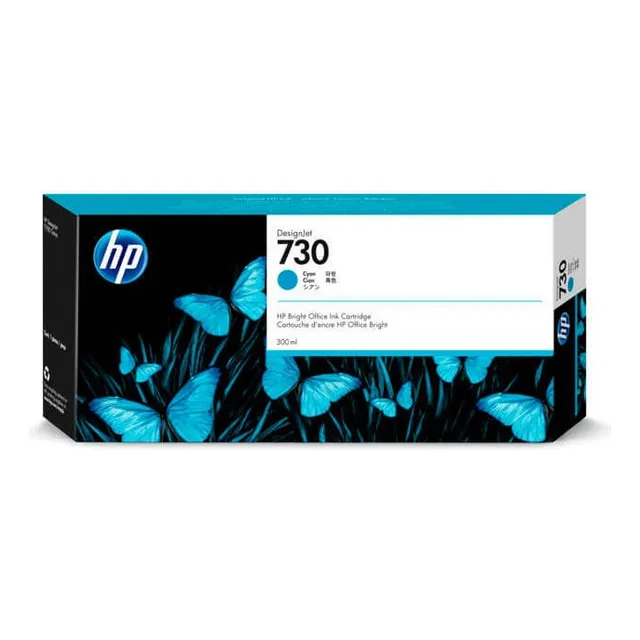 Tinta Hp Designjet 730 P2v68a Color Cian 300 Ml 1pieza
