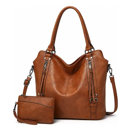 Kit Bolsa Grande Feminina Com Carteira Ombro Transversais