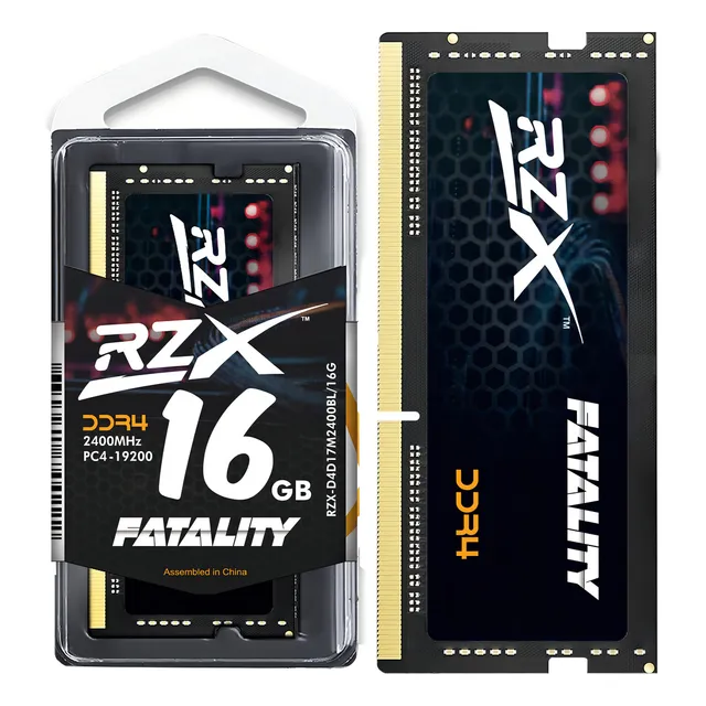 Memoria para portátil Rzx Fatality de 16 GB, Ddr4, 2400 MHz, CL17, 1,2 V