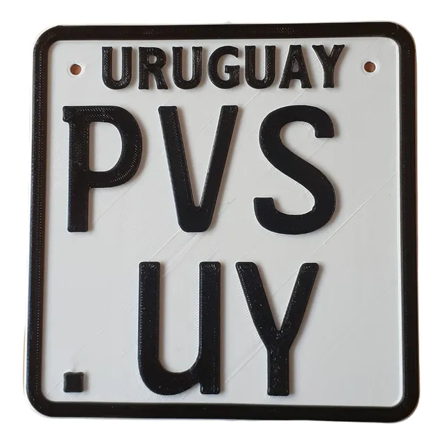 Matriculas Provisorias Para Moto En Relieve
