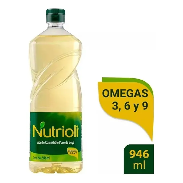 Aceite Puro De Soya Nutrioli 946 Ml Caja Con 10 Piezas