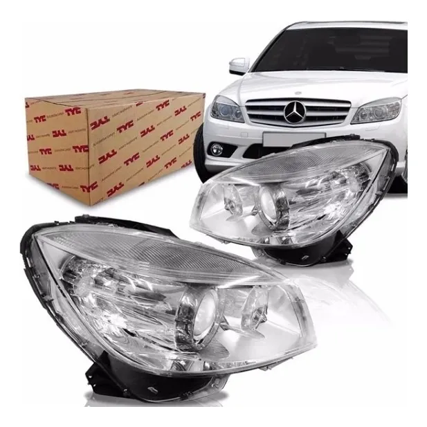 Farol Mercedes C180 Sem Xenon 2008 2009 2010 2011