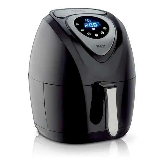 Freidora S/aceite Digital Peabody Pe-af612n 1400W - 3,2 Lts Negra