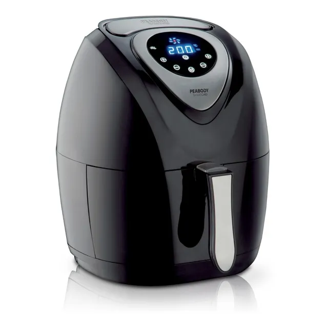 Freidora S/aceite Digital Peabody Pe-af612n 1400W - 3,2 Lts Negra