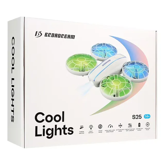 Dron De Control Remoto De Cuatro Ejes Con Luz Colorida Y Pro