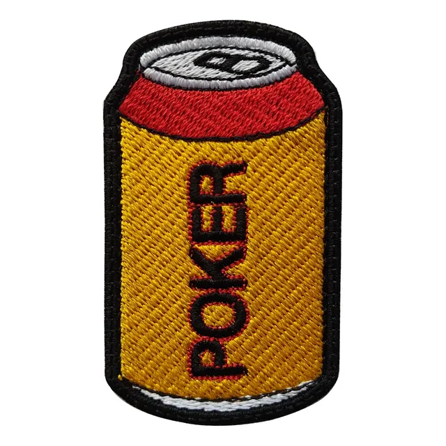 Parche Bordado Poker Lata De Cerveza Ud No Sab Quien Soy Yo