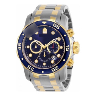 Relogio Masculino Prata Dourado Pro Luxo Diver Aço Relogio Masculino Prata Dourado Pro Luxo Diver Aço