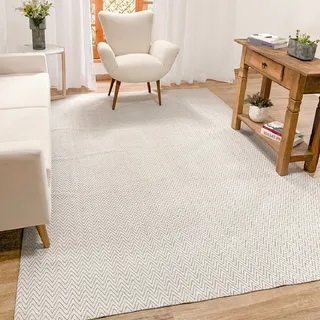 Tapete Para Quarto 200 X 250 Sala De Jantar Cinza Algodão Desenho Do Tecido Geométrico Tapete Para Quarto 200 X 250 Sala De Jantar Cinza Algodão Desenho Do Tecido Geométrico