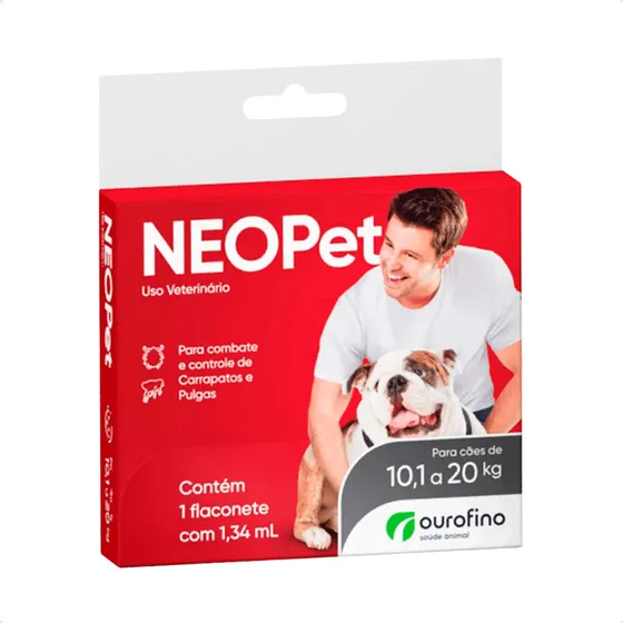 Neopet Antipulgas E Carrapatos Cachorro 10kg A 20kg Ourofino