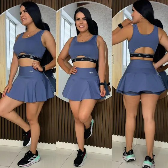 Conjunto Falda Shorts Kirios Original Talla Única T Suplex