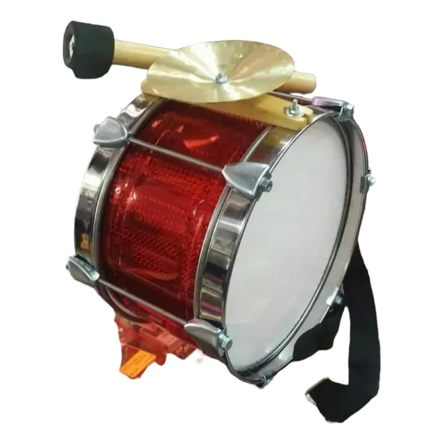 Bombo Murga Para Niños De 10 Platillo + Mazo Y Correa P-02
