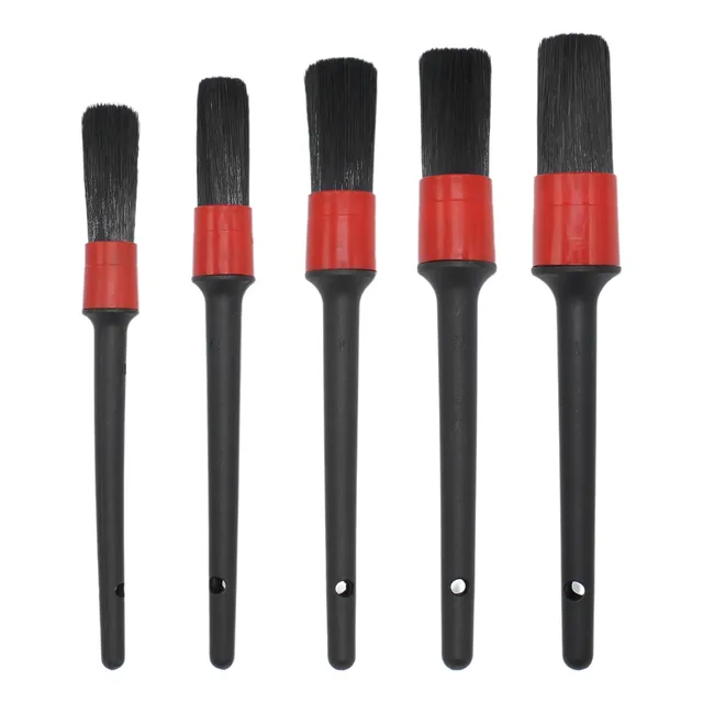 Kit 5 Cepillos Pinceles Brochas Premium Detallado Detailing