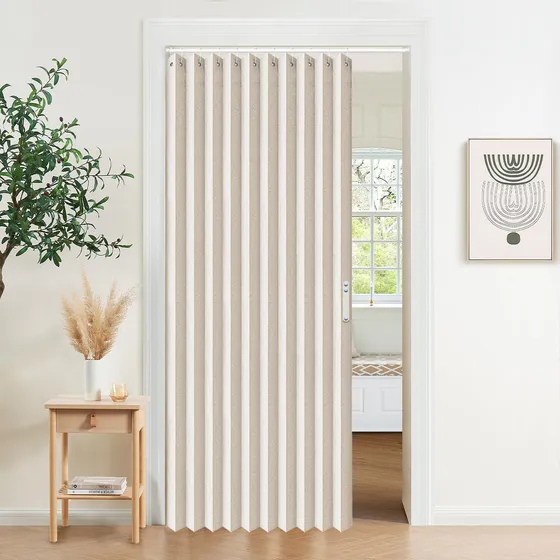 Vatge Cortinas De Puerta Estilo Acordeon Para Puertas, Corti