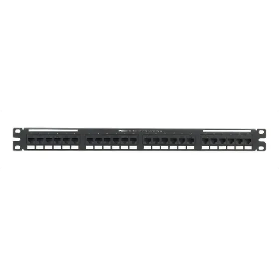 Panel Panduit De 24 Puertos Nk6ppg24y Categoría 6 Negro /vc