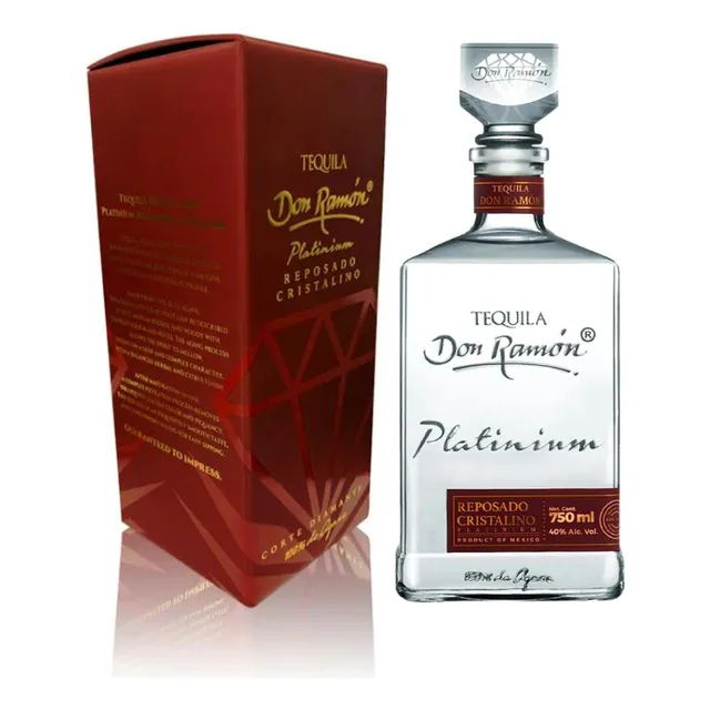 Tequila Don Ramón Platinium Reposado Cristalino 700ml