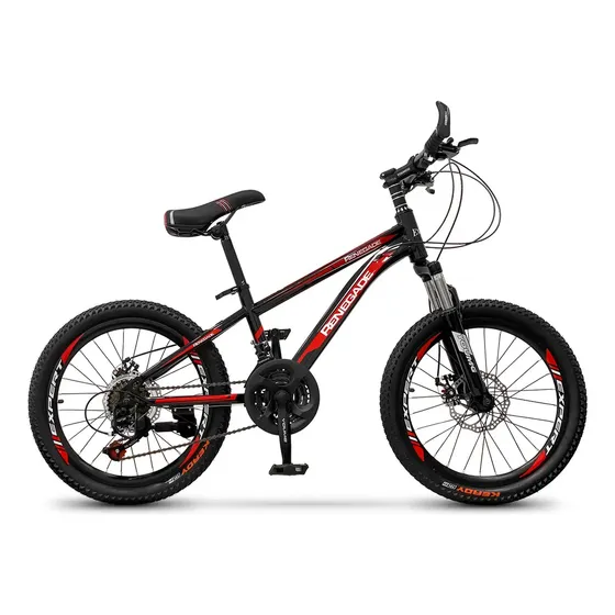Bicicleta Montaña Rodado 20 Frenos Disco 21 Cambios - El Rey Color Negro Tamaño del cuadro M | Cuotas sin interés