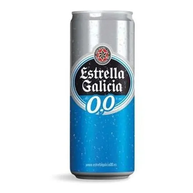 Cerveza Estrella De Galicia 0% Alcohol 330 Ml Lata
