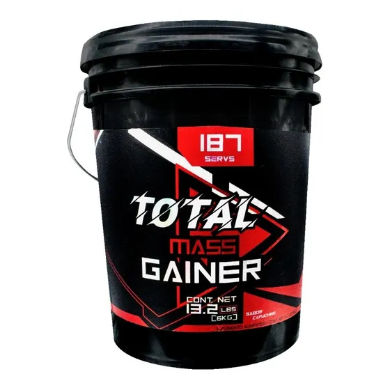Ganador Muscular Total Power Mass Gainer 6 Kg, 93 Servicios - Sabor Vainilla