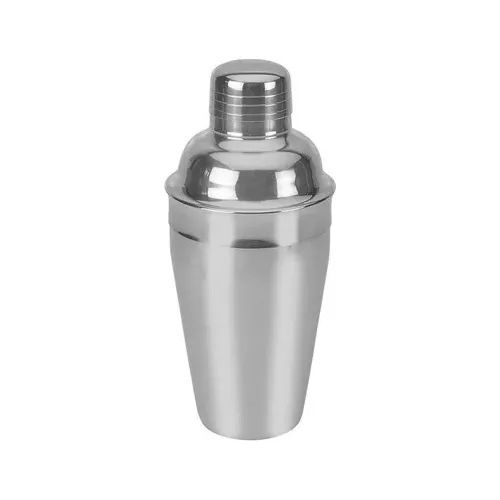 Shaker Coctelero Mezclador De Acero Para 300 Ml Color Plateado