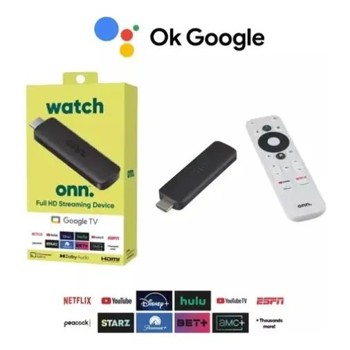 Watch Onn Google Tv 2k Fhd Stick Streaming Box Modelo Nuevo