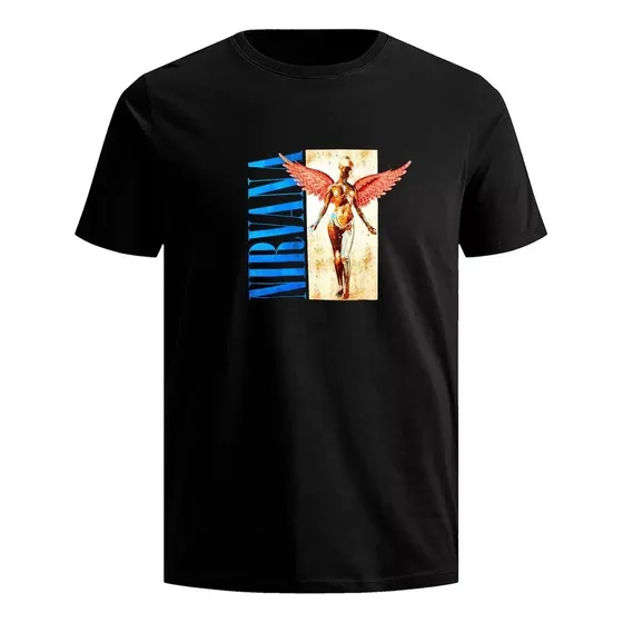 Playera Nirvana Kurt Cobain Nevermind Rock Punk Retro Hombre